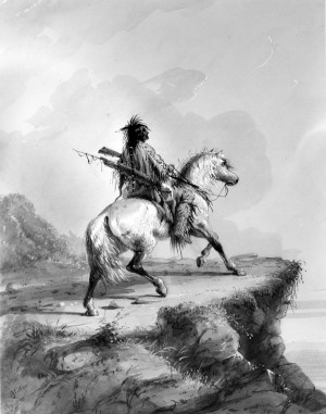 Crow Indian on the Lookout